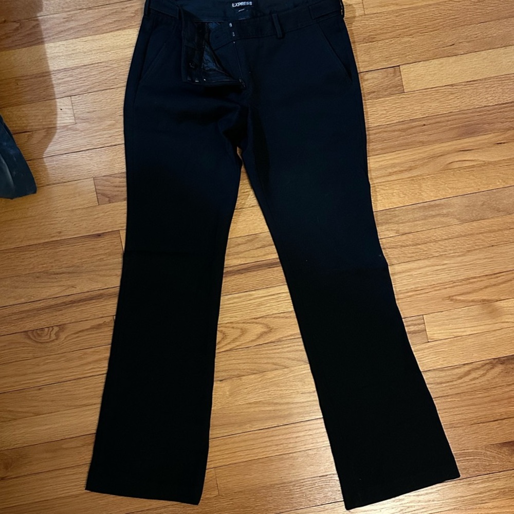 Express Black Flare Trousers